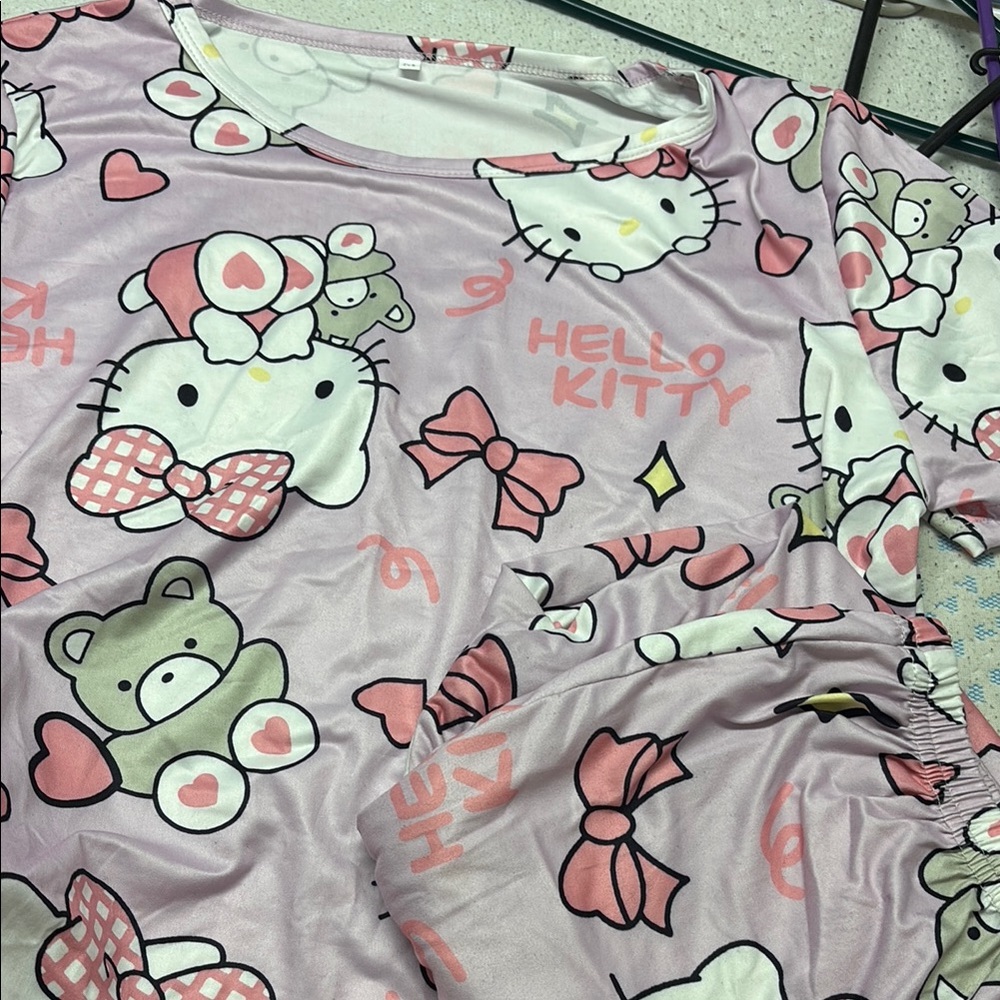 Hello Kitty Pink Kids Pajamas